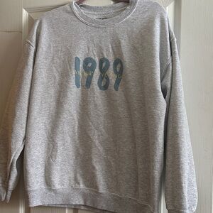 Taylor Swift Heather Gray 1989 Taylor’s Version Crewneck Sweatshirt